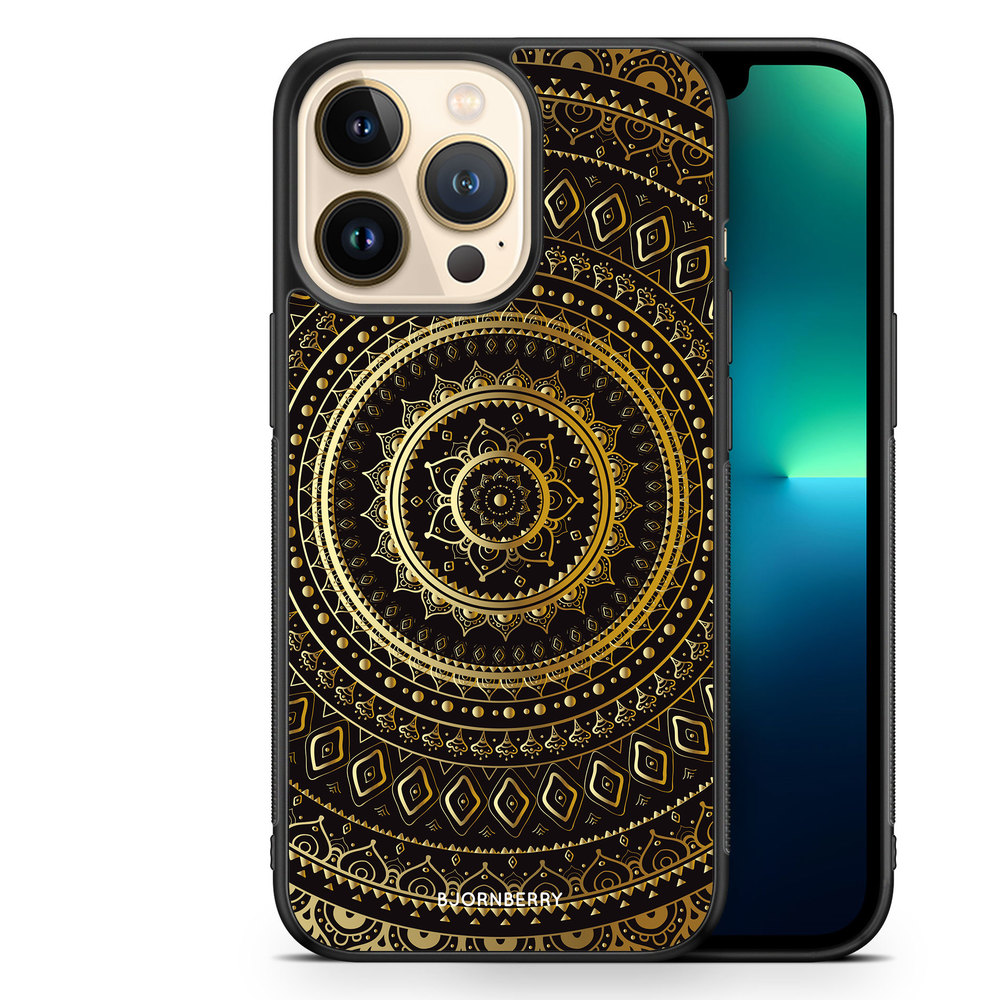 iPhone 13 Pro Case - Gold Mandala
