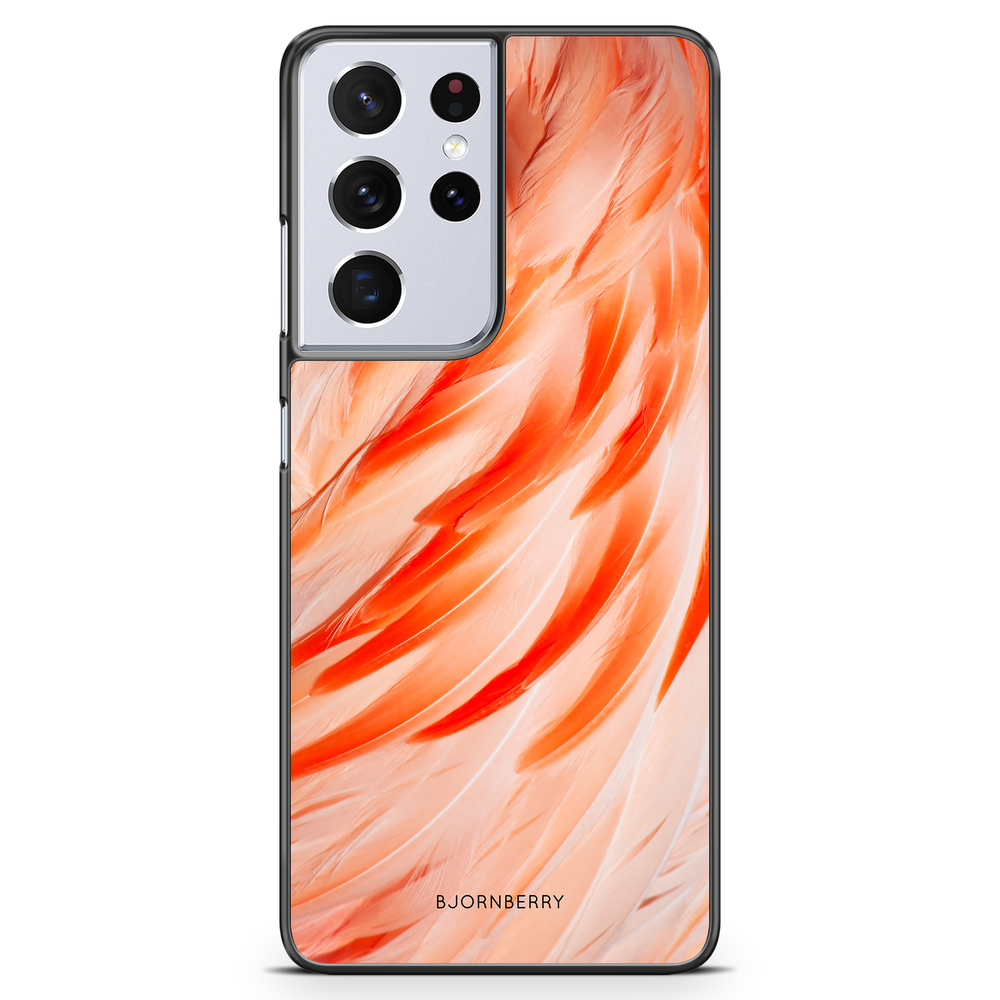 Samsung Galaxy S21 Ultra Skal - Flamingo Fjädrar