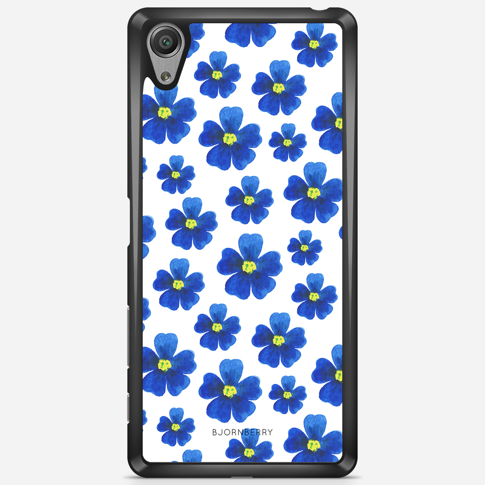 Sony Xperia X Performance Case - Blue Flowers