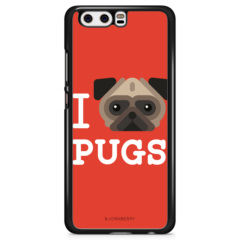 Huawei P10 Plus Case - I Love Pugs
