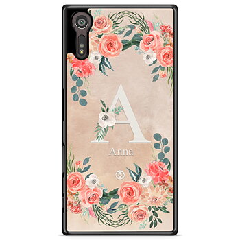 Sony Xperia XZ / XZs Skal Custom - Monogram Sand