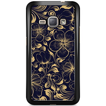 Samsung Galaxy J1 (2016) Case - Dark Blue Flowers