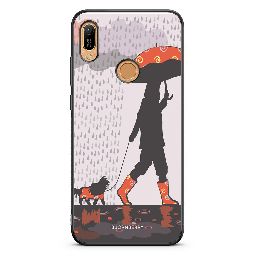Huawei Y6 2019 Case - Walking In The Rain