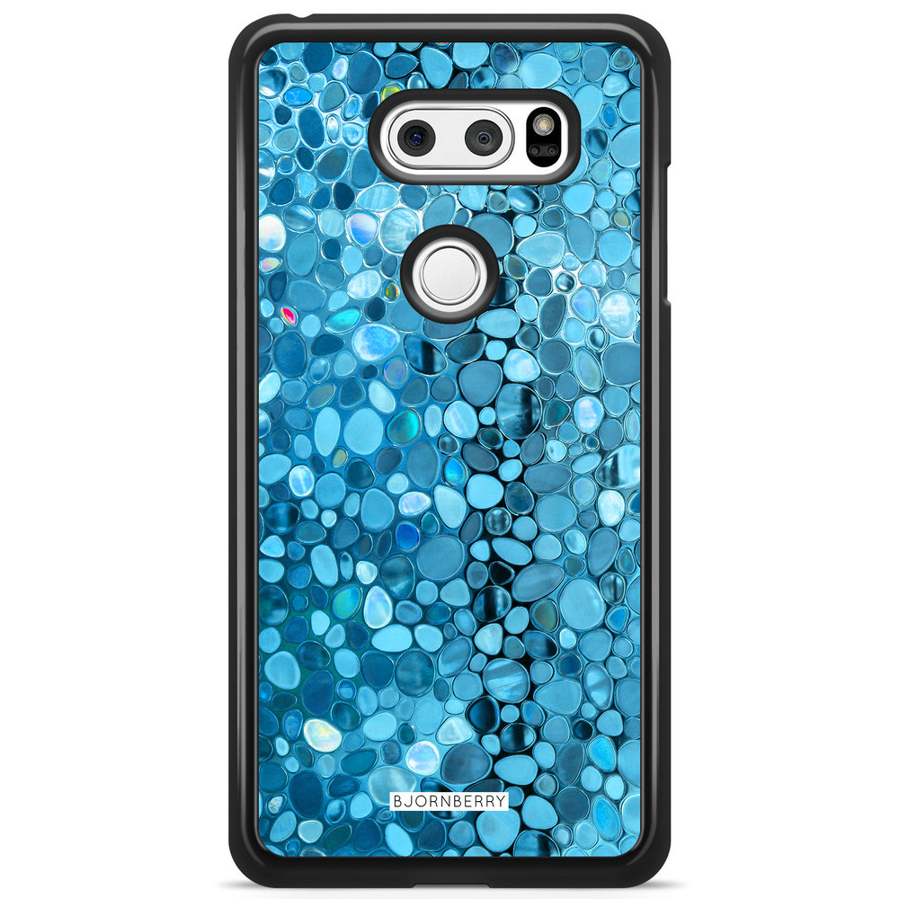 LG V30 Case - Stained Glass Blue