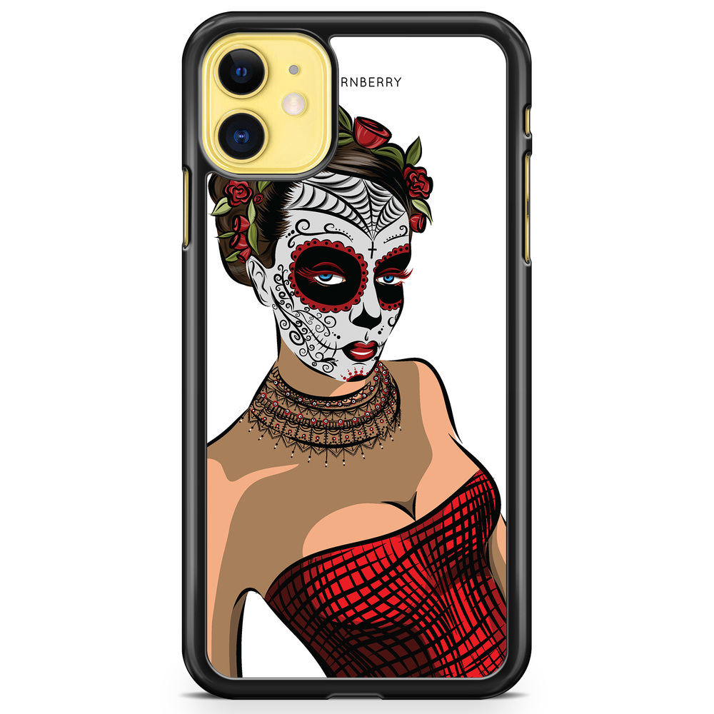 iPhone 11 Case - Skull Mask Flowers
