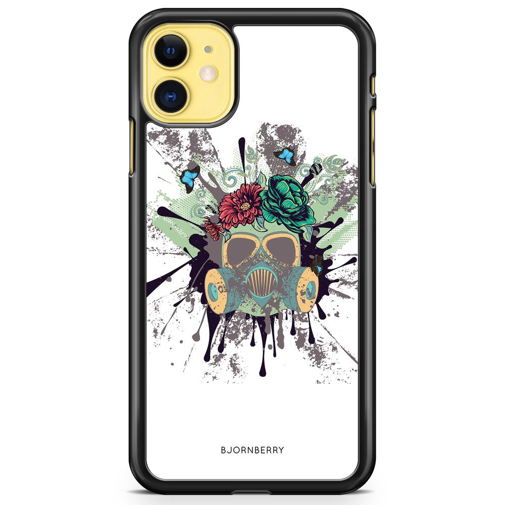iPhone 11 Case - Gas Mask Flowers