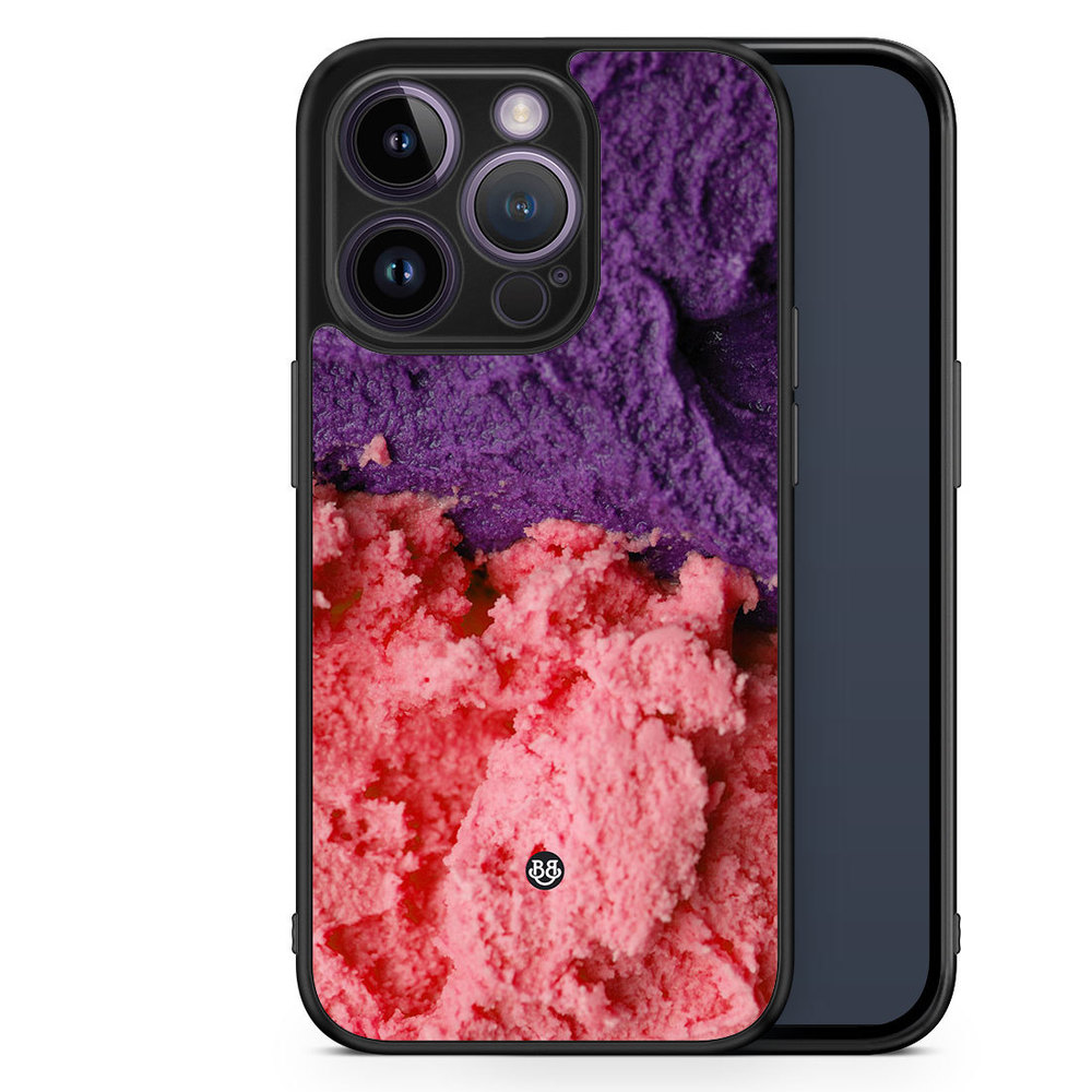 iPhone 14 Pro Case - Ice-crea pink/purple