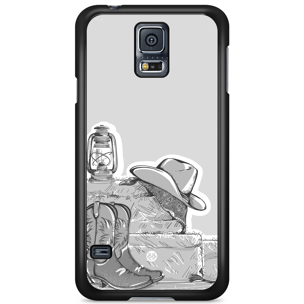 Samsung Galaxy S5/S5 NEO Case - Western Black/White