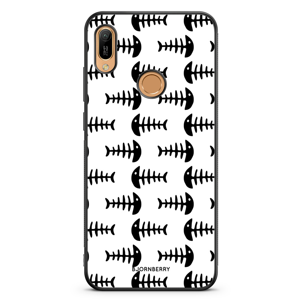 Huawei Y6 2019 Case - Fish Skeleton