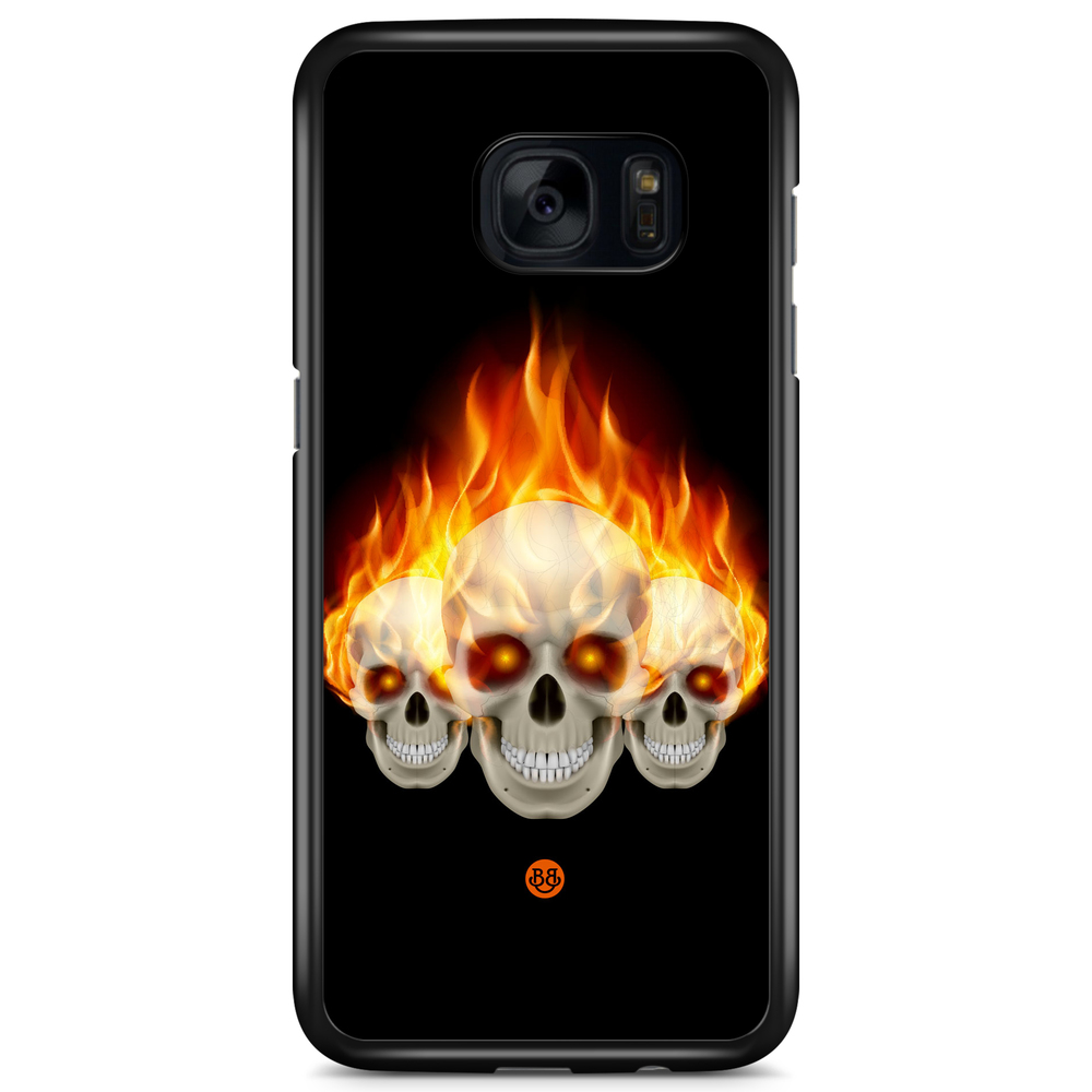 Samsung Galaxy S7 Case - Flames Skulls