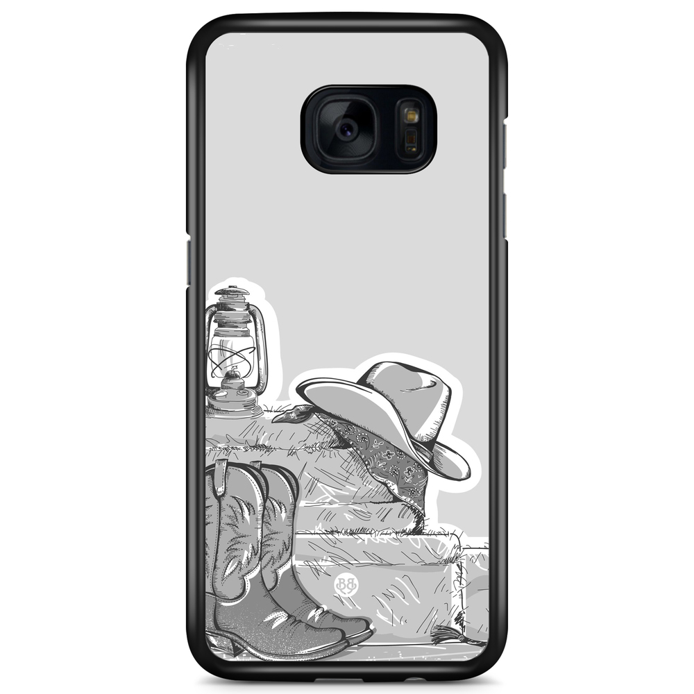 Samsung Galaxy S7 Case - Western Black/White
