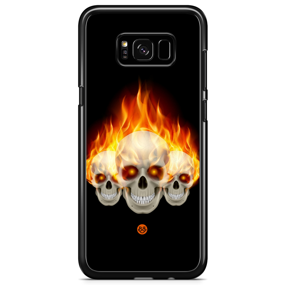 Samsung Galaxy S8 Case - Flames Skulls