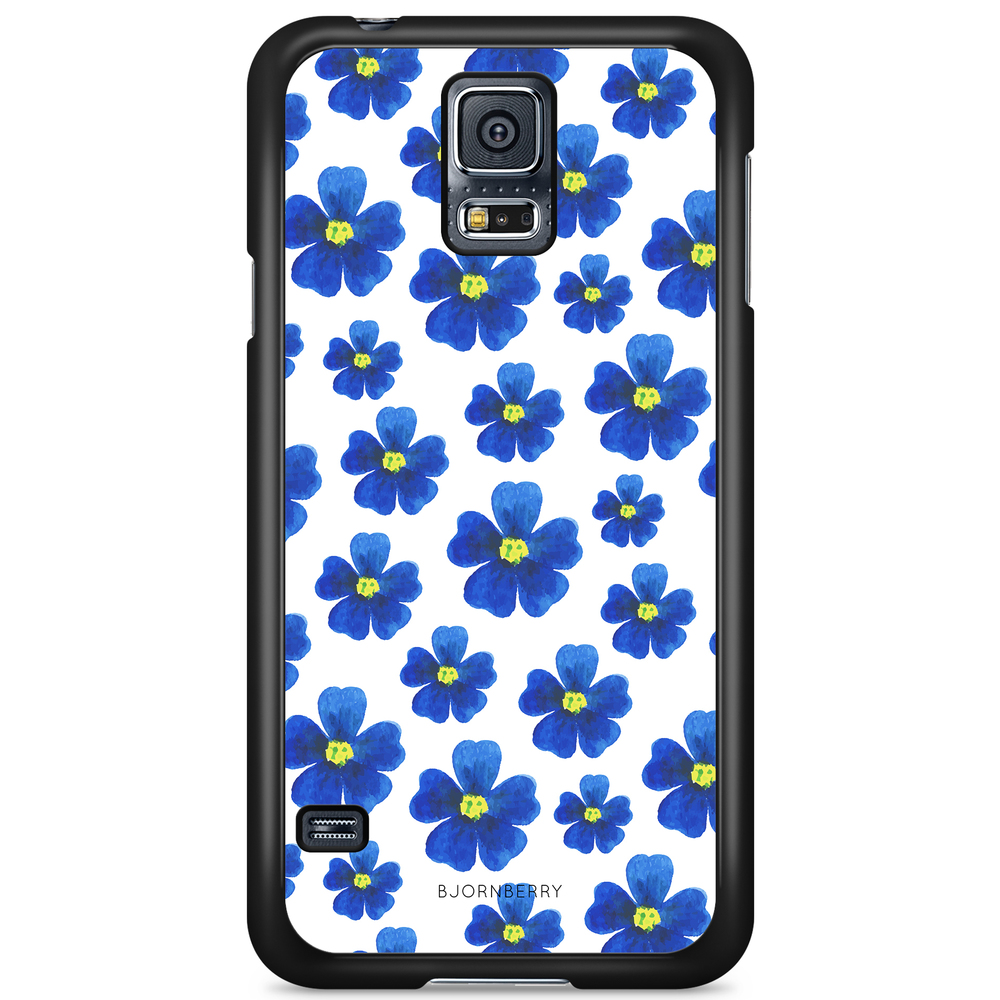Samsung Galaxy S5/S5 NEO Case - Blue Flowers