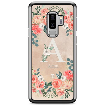Samsung Galaxy S9+ Case Custom - Monogram Sand