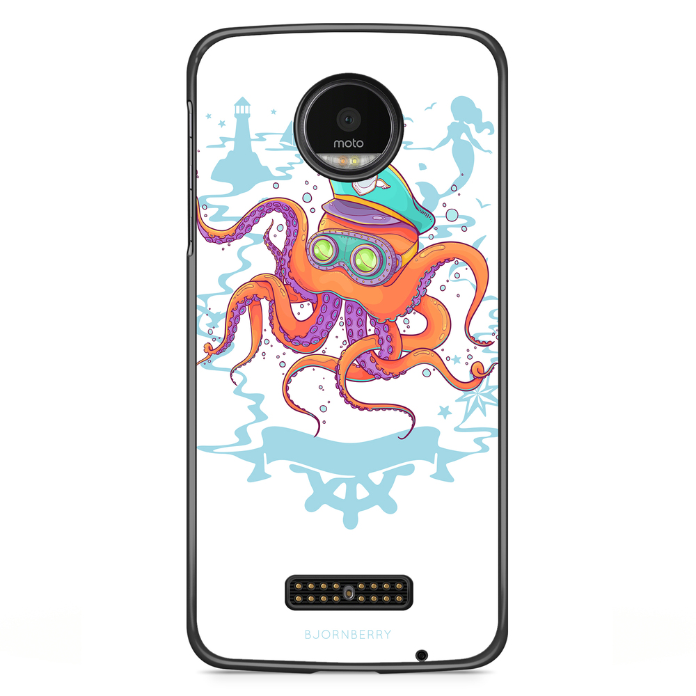 Moto Z2 Play Case - Captain Octopus