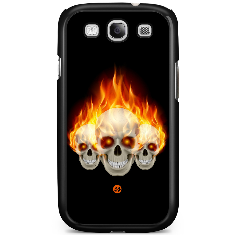 Samsung Galaxy S3 Mini Case - Flames Skulls