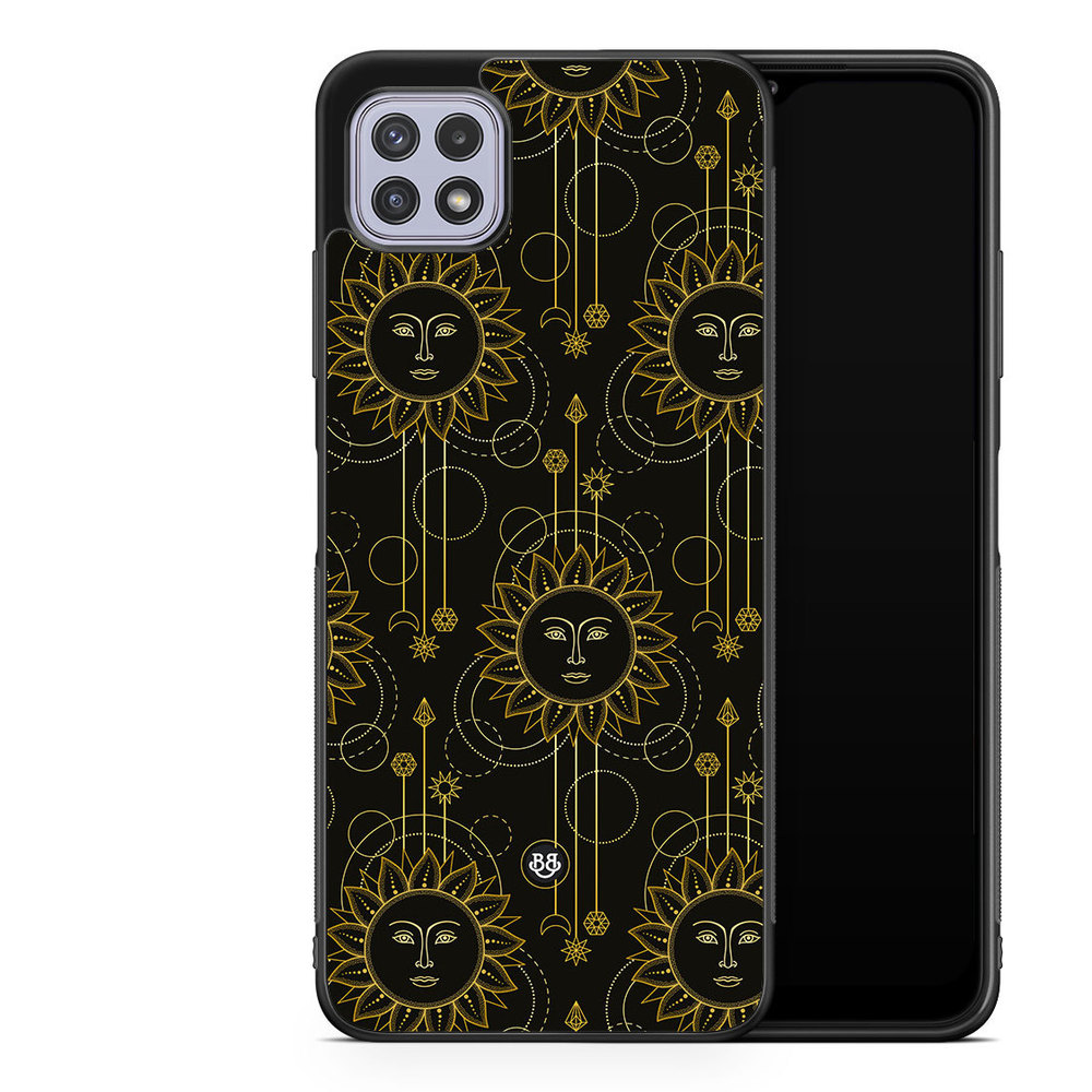 Samsung Galaxy A22 4G Case - Gold Suns
