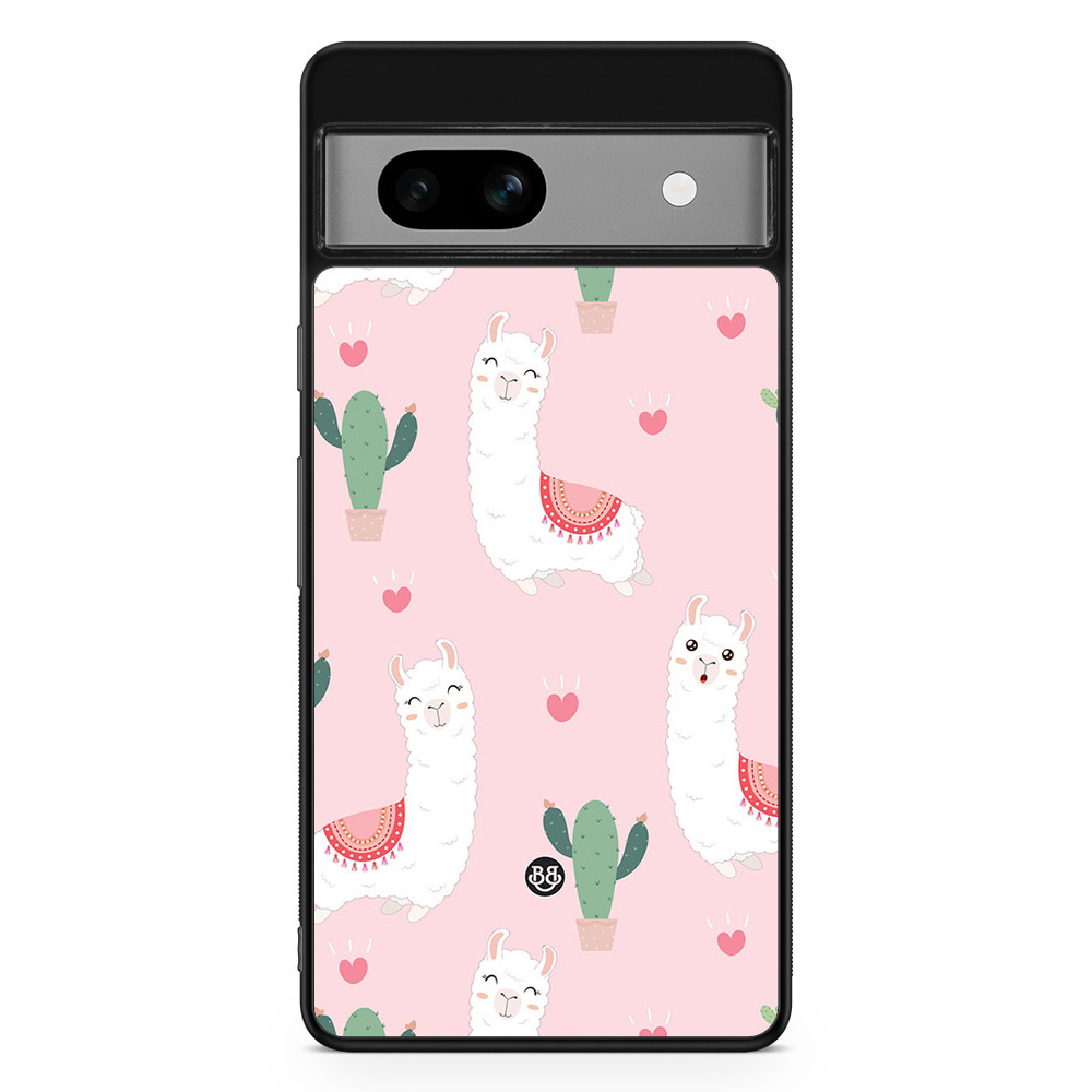 Google Pixel 7a Case - Llama Pattern