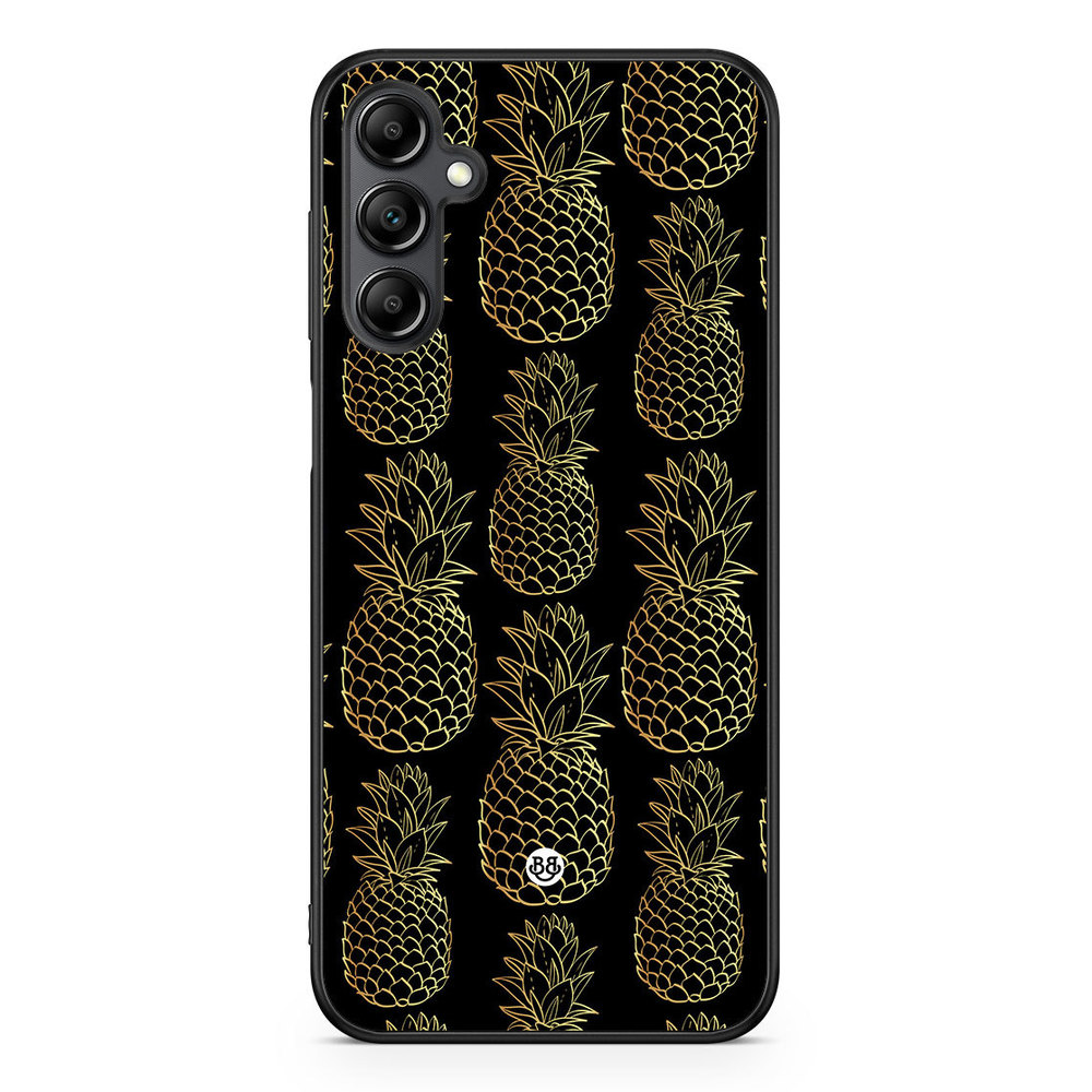 Samsung Galaxy A14 4G/5G Case - Gold Pineapples