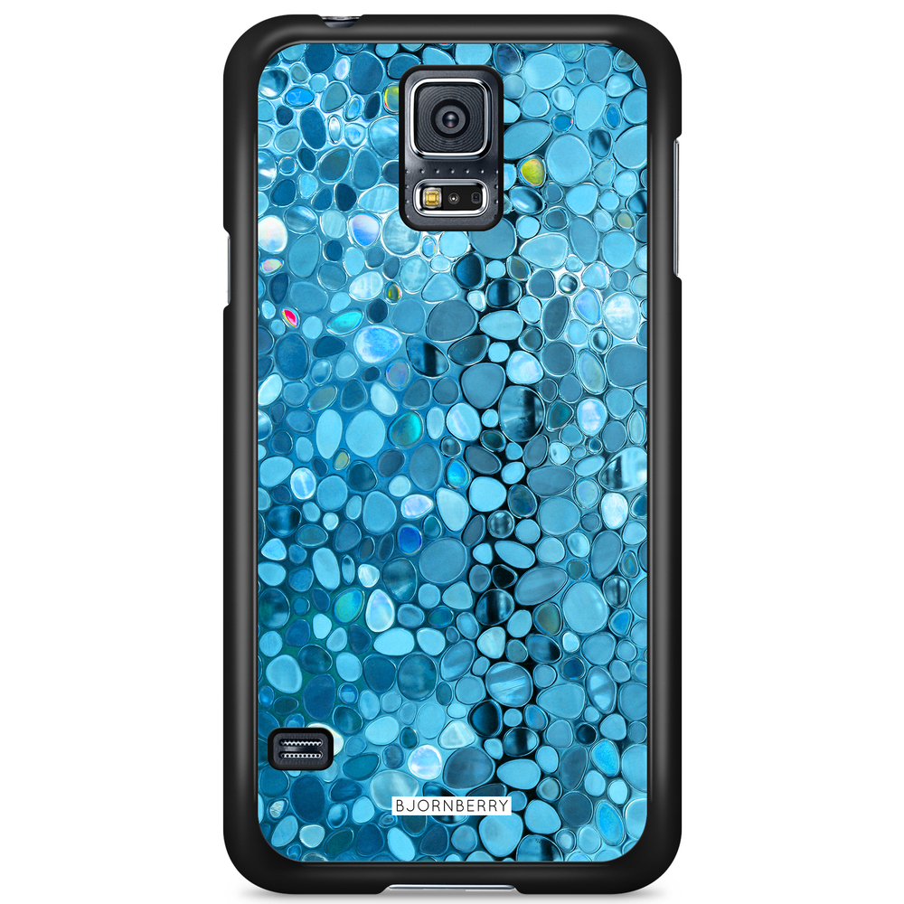 Samsung Galaxy S5/S5 NEO Case - Stained Glass Blue