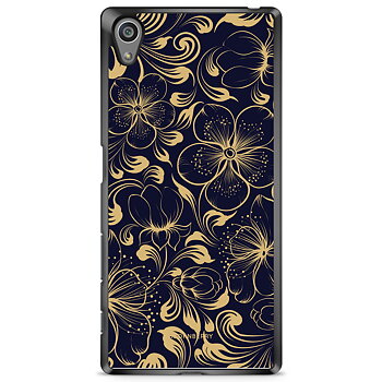 Sony Xperia Z5 Premium Case - Dark Blue Flowers
