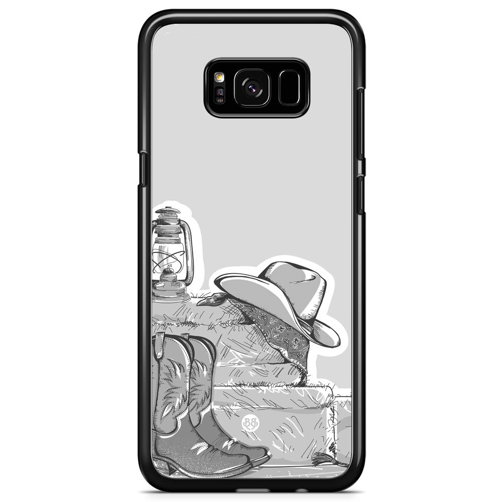 Samsung Galaxy S8 Case - Western Black/White