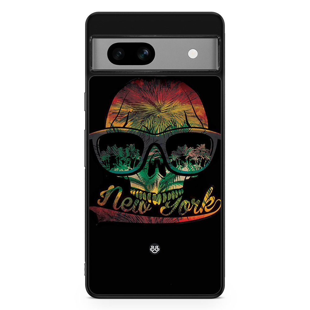 Google Pixel 7a Case - New York Skull