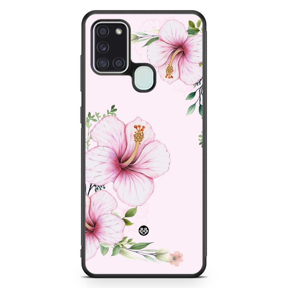 Samsung Galaxy A21s Case - WILD BLOOM - Soft Hibiscus