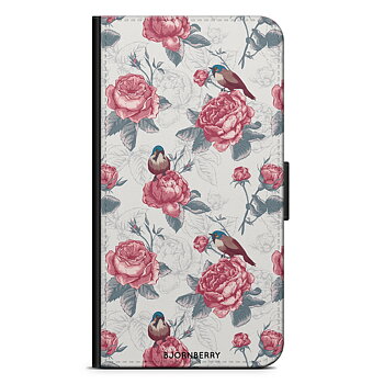 Sony Xperia 5 III (XQ-BQ52) Wallet Case - Roses and Birds