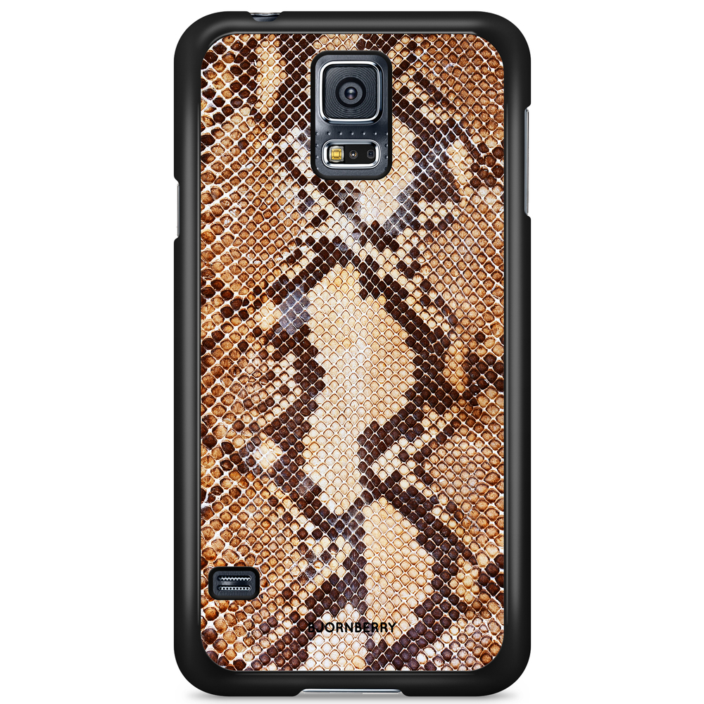 Samsung Galaxy S5/S5 NEO Case - Snakeskin Brown
