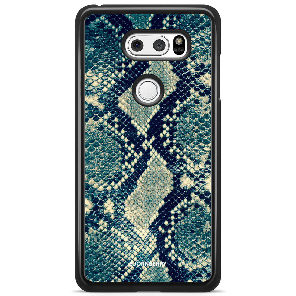 LG V30 Case - Blue Snakeskin
