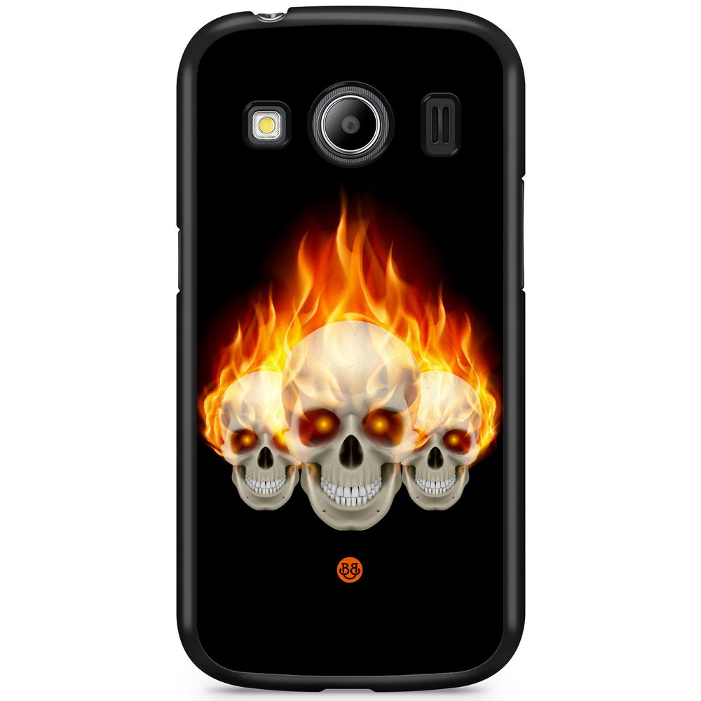 Samsung Galaxy Ace 4 Case - Flames Skulls