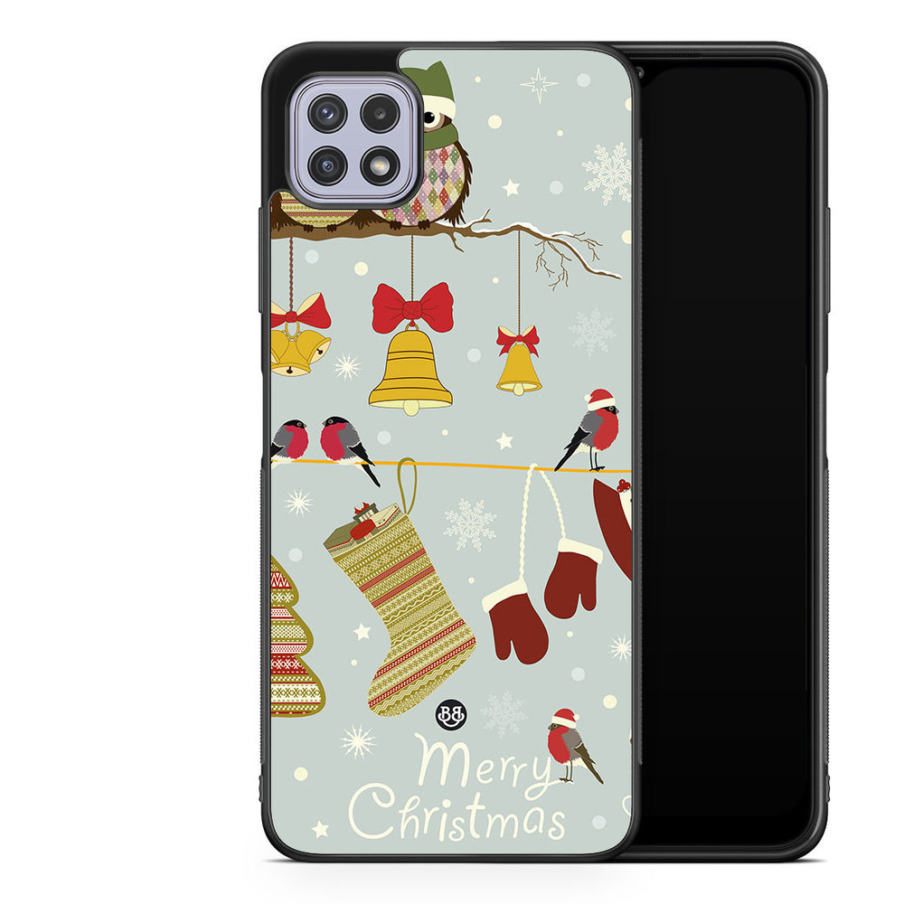 Samsung Galaxy A22 4G Case - Christmas Owls