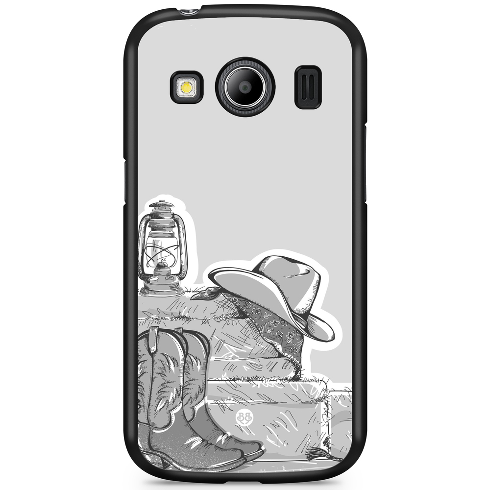 Samsung Galaxy Ace 4 Case - Western Black/White
