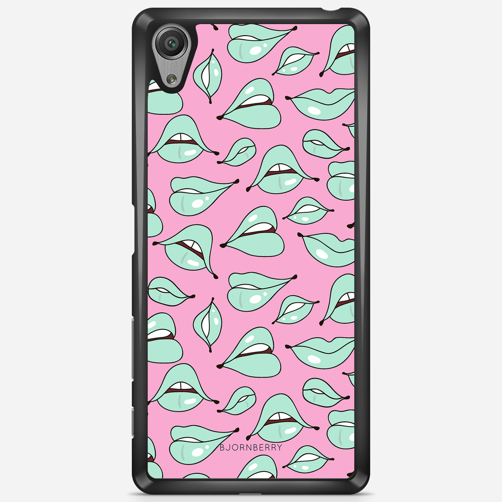 Sony Xperia X Performance Case - Green Lips