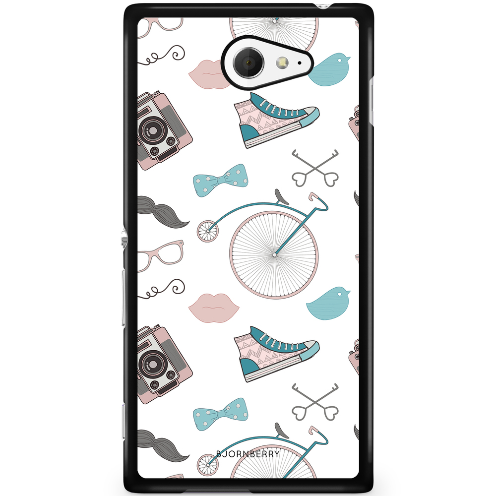 Sony Xperia M2 Aqua Case - Hipster Pattern