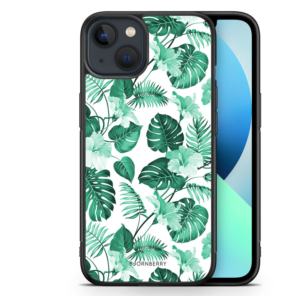 iPhone 13 Mini Case - Turquoise Flowers