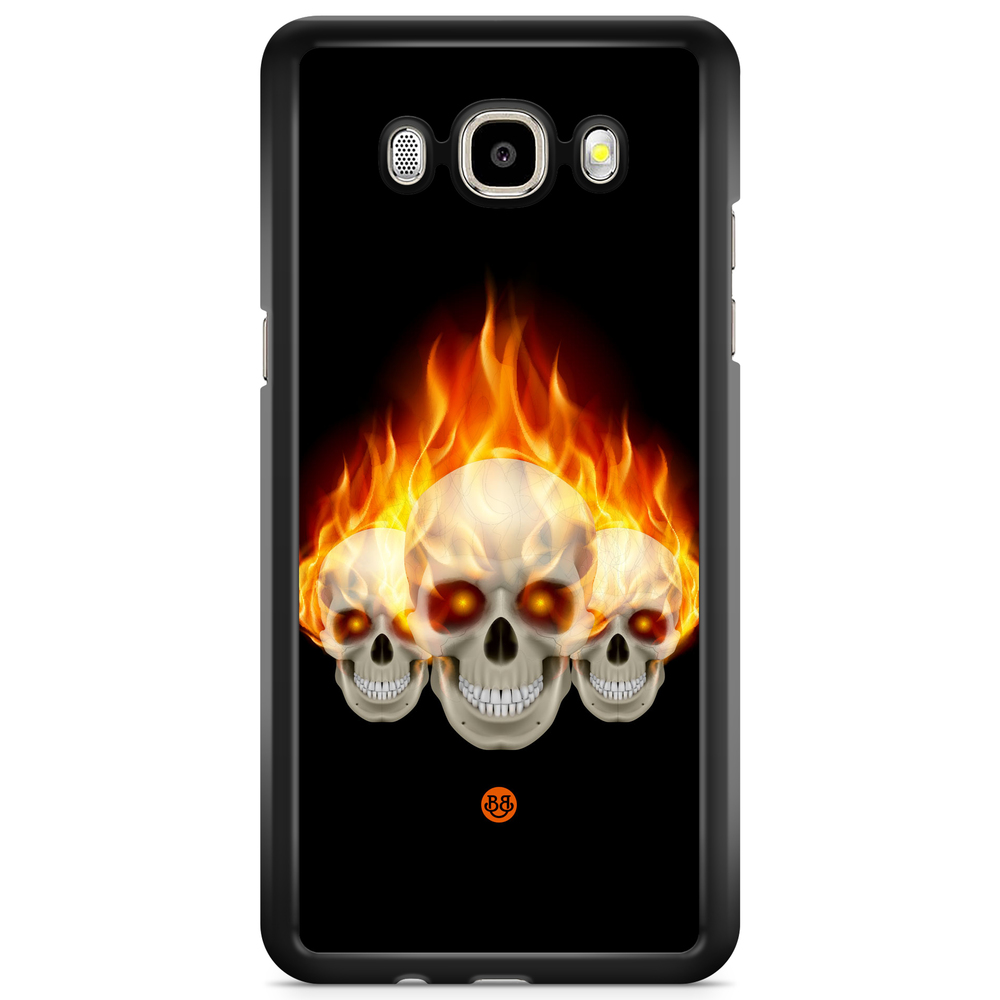 Samsung Galaxy J3 (2016) Case - Flames Skulls