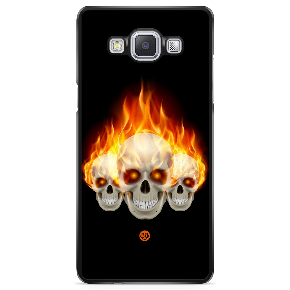 Samsung Galaxy A5 (2015) Case - Flames Skulls