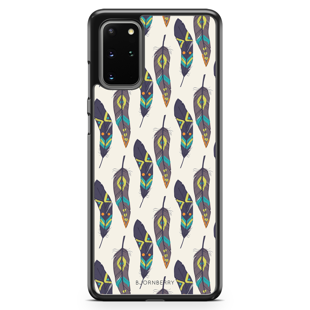 Samsung Galaxy S20 Plus Case - Ethnic Feathers
