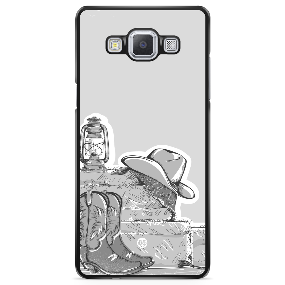 Samsung Galaxy A5 (2015) Case - Western Black/White