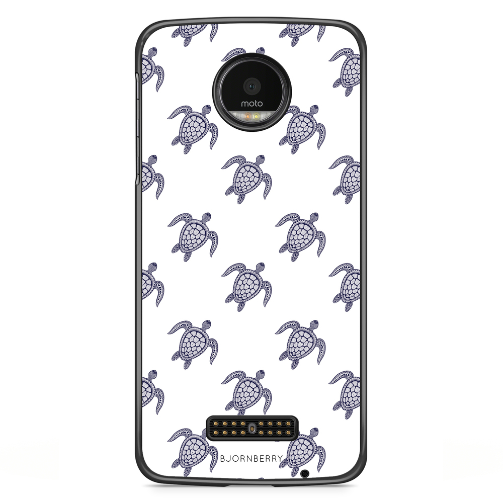 Moto Z2 Play Case - Blue Turtles