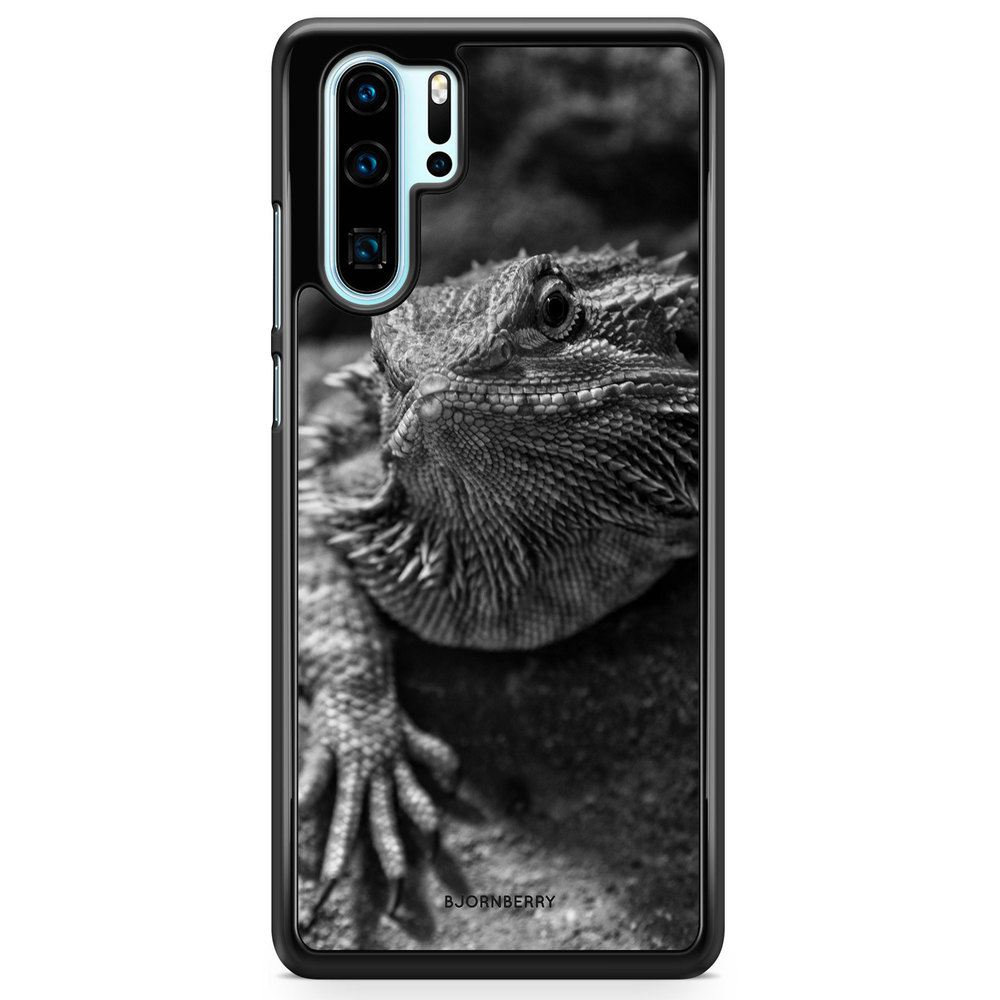 Huawei P30 Pro Case - Black/White Lizard