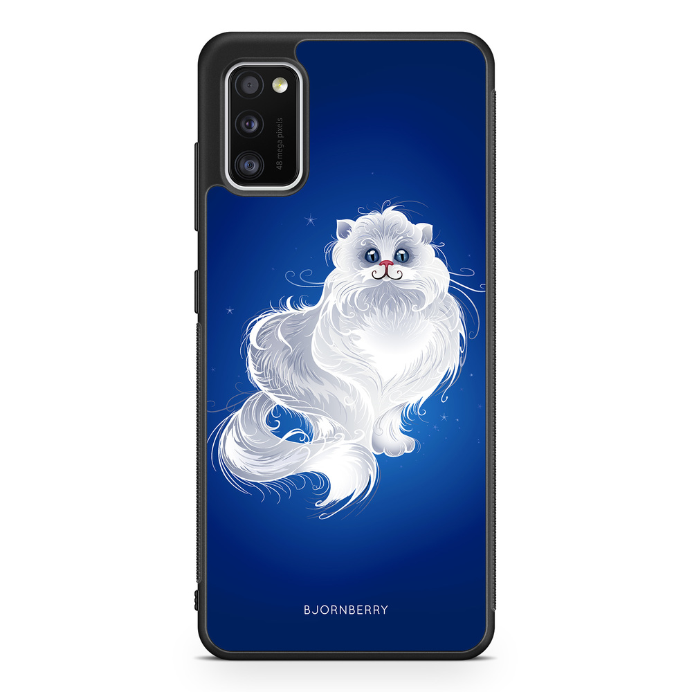 Samsung Galaxy A41 Case - White Cat
