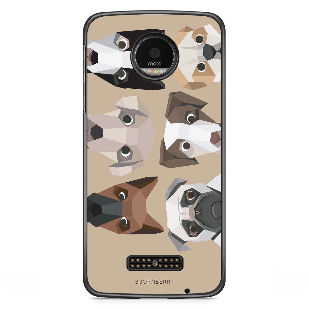 Moto Z2 Play Case - Cute Dogs
