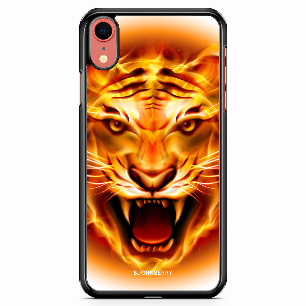 iPhone XR Case - Flames Tiger