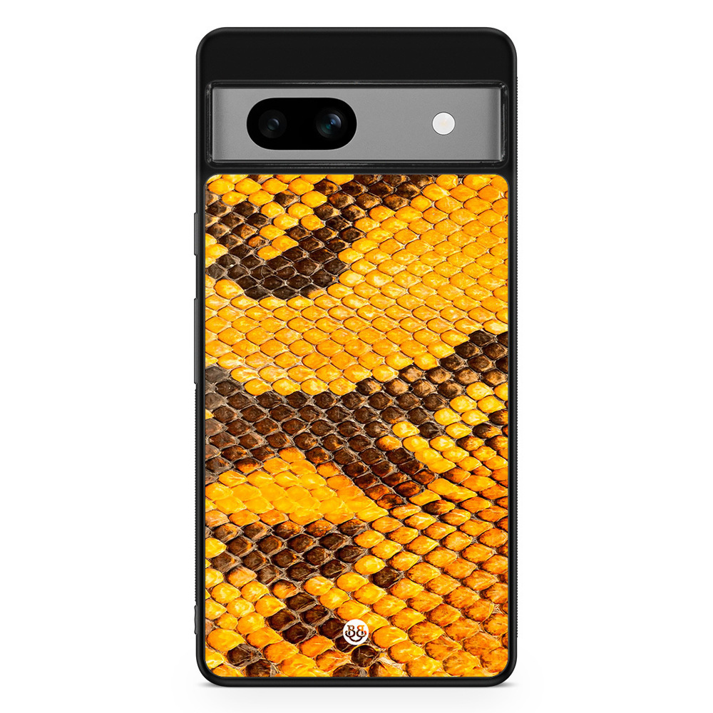 Google Pixel 7a Case - Yellow Snake