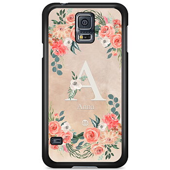 Samsung Galaxy S5 Skal Custom - Monogram Sand