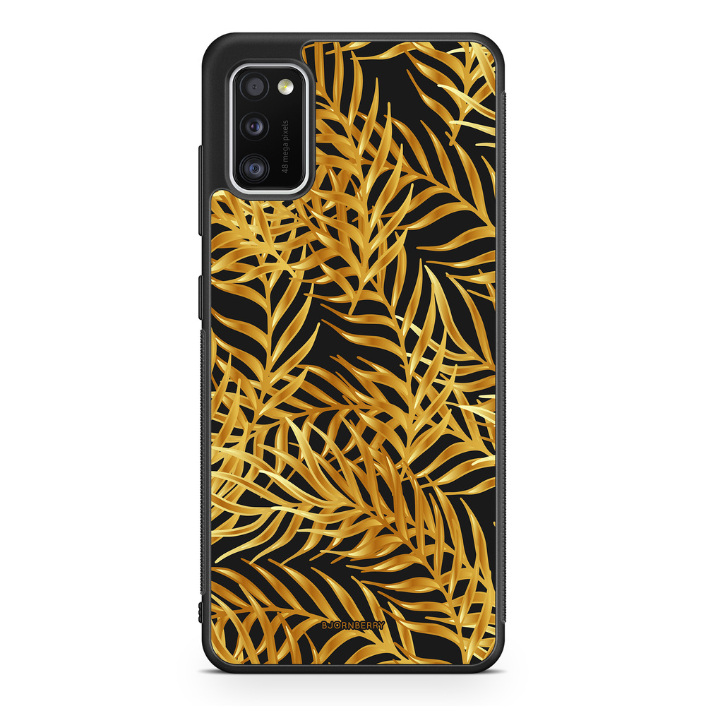 Samsung Galaxy A41 Case - Gold Palm