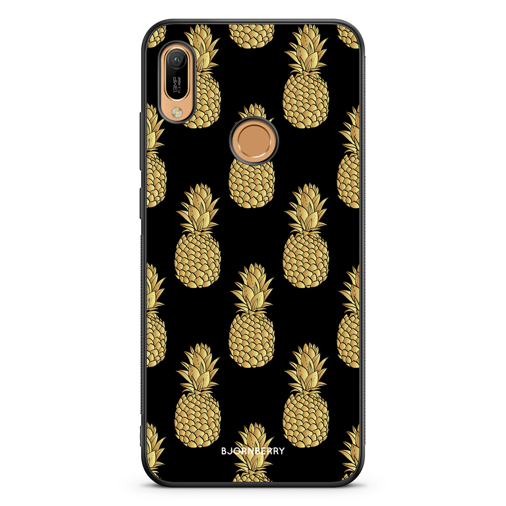 Huawei Y6 2019 Case - Gold Pineapples